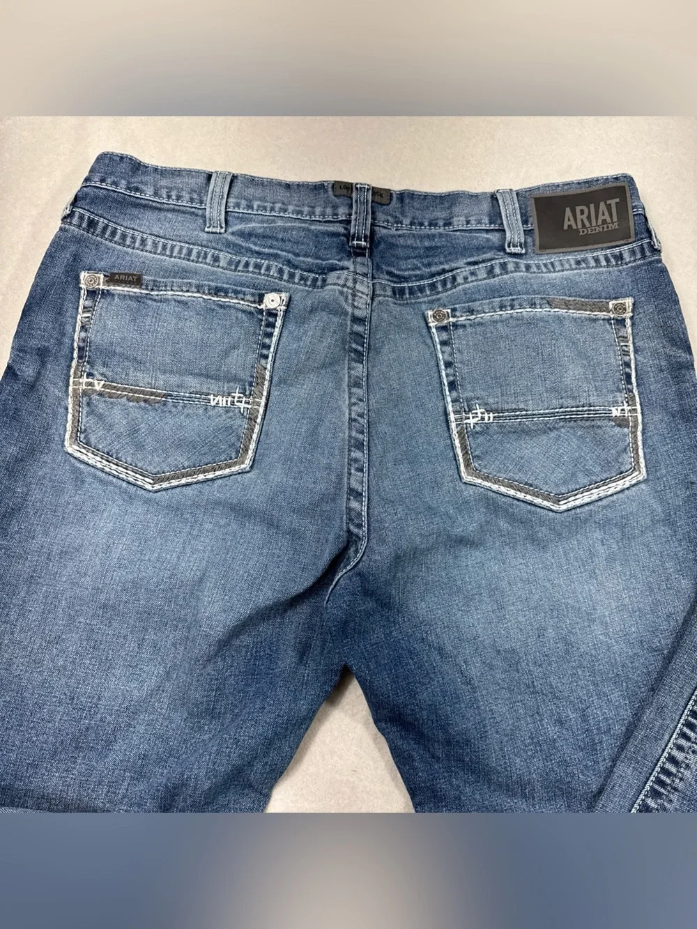 Ariat Men's Medium Blue Straight-Leg Jeans 38X30